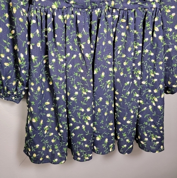 BOOHOO RUCHED WAIST FLORAL TEA DRESS NEW SIZE 8 D135 - Picture 4 of 11